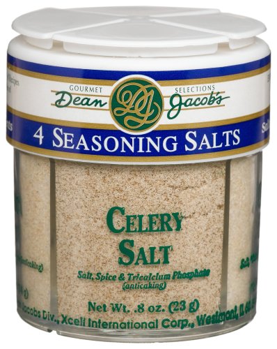 Dean Jacobs 4 Seasoning Salts 4.5-Ounce Regular Jars (Pack of 4) by Dipping Seasonings