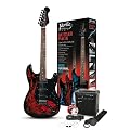 Jaxville Demon ST Style Electric Guitar Pack