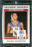  : 1984 Topps M&M Wilma Rudolph 400 Meter Relay Olympic Heroes Trading Card - Mint Condition - In Protective Display Case!