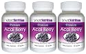 PREMIUM ACAI (3 Bottles) - High Potency, Pure Acai Berry Supplement. The All-Natural Diet, Weight Loss, Colon Cleanse, Detox, Antioxidant Superfood Product.