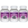 PREMIUM ACAI (3 Bottles) - Pure Acai Berry Weight Loss, Colon Cleanse and Detox Diet Supplement