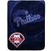Philadelphia Phillies Navy Blue Retro Royal Plush Blanket Throw