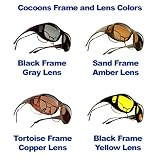 Cocoons OverRx Polarized Sunglasses Size: ML (Wideline); Frame Color: Black; Lens Color: Gray