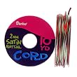 2mm Satin Rattail Cord, Christmas Colors, 10 Yd Roll (Pack of 1)