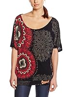 Desigual Camiseta Manga Corta (Negro)