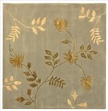 6' x 6' Safavieh SOH313A-6SQ Light Blue Color Hand Tufted Indian 