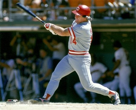 Pete Rose Cincinnati Reds Batting 8x10 Photo