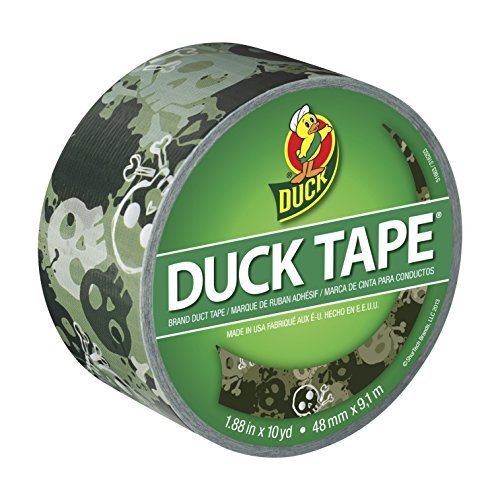 Duck brand 282020 printed duct tape, camo skull, 1.88 inches x 10…