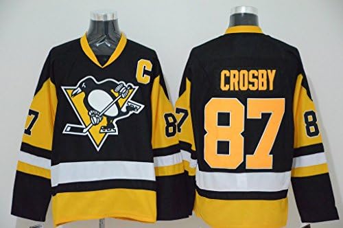 Men's Sidney Crosby #87 Hockey Jersey Yellow L