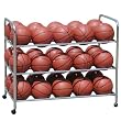Double-Wide Steel Ball Cart - Storage