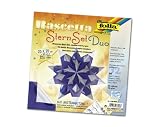 Folia 336/2020 - Bastel-Set Bascetta-Stern 20 x 20 cm 30 Blatt blau / silber