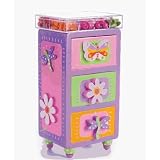 Wooden Daisy Bead Chest