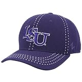 Louisiana State University Hats : Zephyr Louisiana State University Purple Slide Show Fitted Hat