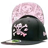 One piece × New Era Kids Cap ワンピース×ニューエラ 5950キッズキャップ アンダーバイザー トニートニー.チョッパー ヒルルクの桜 ブラック ピンク 尾田 栄一郎