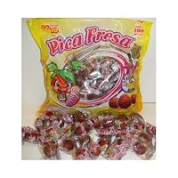 Vero Pica Fresa Chili Strawberry Flavor Gummy Mexican Candy - 100 Pieces