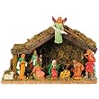 Polyresin Nativity Set - 11 Pieces - Stable Dimensions: 9.5" Length x 5.5'' Height x 3'' Width