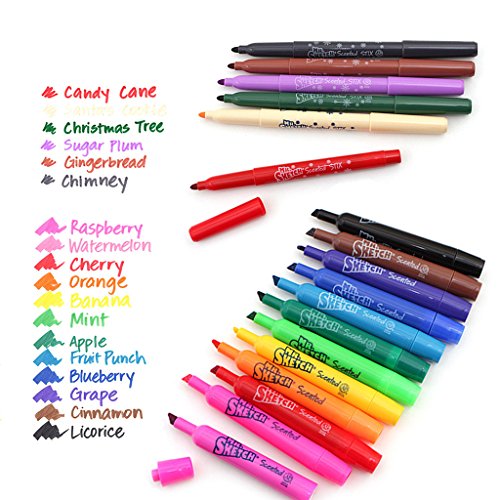Mr Sketch Scented Markers 12 Pack Holiday and Movie Night Food
