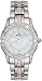 Swarovski Crystal Stainless Steel Dress Mother Of Pearl Roman Numeral Dial
