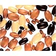 Oval Wood Beads, 3 Sizes, Earthtone Color Mix, 75pc Pkg