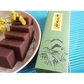 「でっちようかん」当店の代表銘菓の蒸し羊羹です。２時間蒸しあげます、シンプルなお味です！
