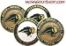 (4) North Dakota State Bison Golf Ball Markers