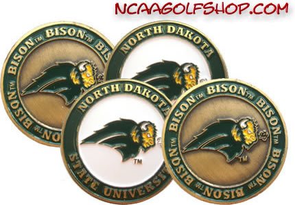 North Dakota State Bison Golf Ball Markers