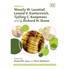 Wassily W. Leontief, Leonid V. Kantorovich, Tjalling C. Koopmans and J. Richard N. Stone