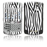 Zebra Stripes Design Protective Skin Decal Faceplate for Blackberry Curve 8300/ 8310/ 8320 Cell Phones