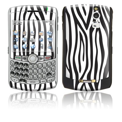 Zebra Stripes Design Protective Skin Decal Faceplate for Blackberry Curve 8300/ 8310/ 8320 Cell Phones