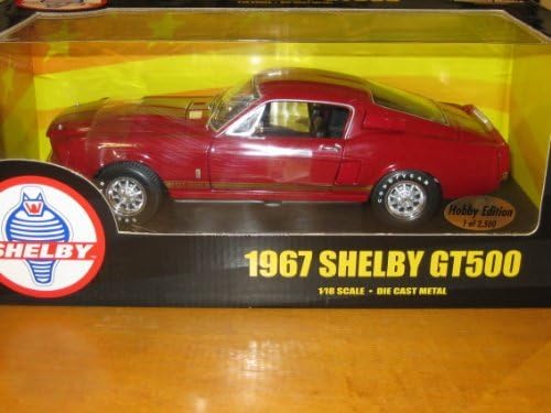1967 Shelby G T 500 Red Diecast 1:18 Scale American Muscle Hobby Edition 1 of 2,500 2001