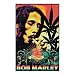Bob Marley One Love Reggae Blacklight Poster New 1872 Blacklight Poster Print, 22x34