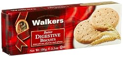 Walkers Shortbread Digestive Biscuits, 5.3-Ounce Boxes (Pack of 4)