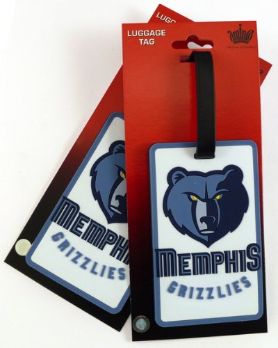 Memphis Grizzlies Two Pack Soft Laser Bag Tag