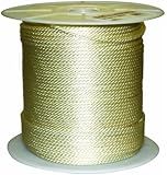 Rope King SBN-141000 Solid Braided Nylon Rope 1/4 inch x 1,000 feet
