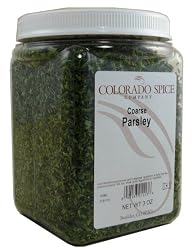 Colorado Spice Parsley Flakes, Coarse, 3-Ounce Jars (Pack of 3)