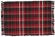 Durable Hand Woven 100% Cotton Red Plaid Placemat 12x18 Inches Set / 6