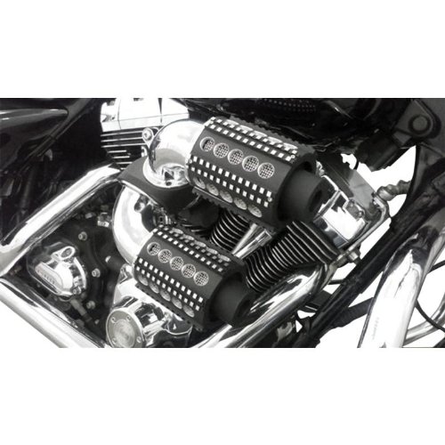 D & M Custom Boss Dual Air Cleaner Kit - Gun Boss - Chrome DM-B550-52