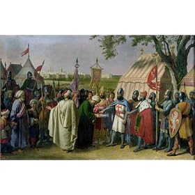 poster / affiche Count of Tripoli accepting the Surrender of the city of Tyre in 1124 est disperi...