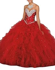 Sweetheart Lace-Up Crystal Crystals   Ball Gown Homecoming Dress 