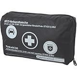 Cartrend 7730043 Verbandtasche, schwarz, DIN 13164, mit Malteser Erste-Hilfe-Sofortma�nahmen