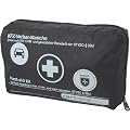 Cartrend 7730043 Verbandtasche mit Klettband, schwarz, DIN 13164, mit Malteser Erste-Hilfe-Sofortma�nahmen