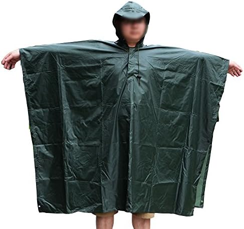 Multifunction Military Camouflage Waterproof Rain Poncho for Adults