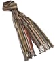 V Fraas Women's Vertical Stripe Scarf,Teal,9x86
