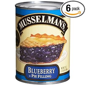 Musselmans Blueberry Pie Filling, 21-Ounce Units (Pack of 6)