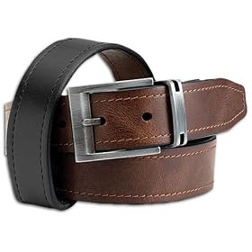Fossil Belt - Marcus Reversible (Color: Brown)