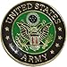 Ted and Jack - Wear It Proudly Ceramic and Metal Military Lapel Pin in US Army