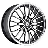 18x8 Konig Moment (Black w Machined Face) Wheels Rims 5x100 114.3 (MO88T04455) by Konig
