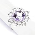 Wedding Purple Gem Napkin Ring
