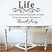 Life is Not Measured by The Breaths We Take, but by The Moments That Take Our Breath Away-Vinyl Wall Lettering Stickers Quotes and Sayings Home Art Decor Decal