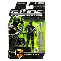 G.I. Joe The Rise of Cobra 3 3/4 Action Figure Snake Eyes Ninja Commando